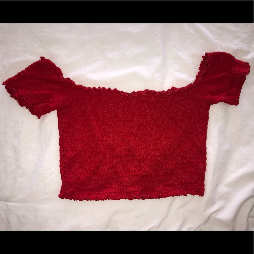 Forever 21 red crop top